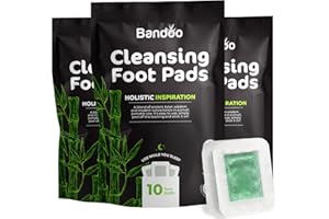 ‎BANDOO Bandoo Detox Fußpads zur Entgiftung und zum Abnehmen - Japanische Fußpflaster für natürliche Tiefenreinigung - Entgiftungspflaster Füße mit altbewährten Wirkstoffen (30 Stück)
