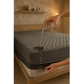 Mattress Mattress Mattress Fitted Full Edge Liquid Proof Mattress Protector Gray (160 x 200)