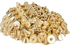 50 X Punk Spike Cône à vis Clous Rivets en 9,5 mm x 6 mm par Trimming Shop