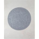 English Home Aligne Cotton Curl Rug Gray