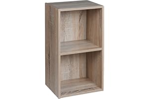 URBNLIVING 1, 2, 3, 4 Tier Wooden Shelving Bookcase Storage Wood Shelf Unit