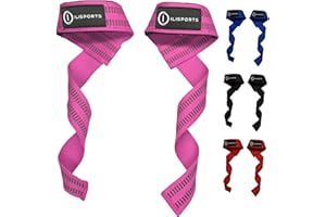 ILISPORTS® FOCUS - Straps Gym - Accesorios para Gimnasio, Correas Levantamiento de Pesas, Straps Powerlifting Hombre/Mujer, Muñequeras Gimnasio, Lifting straps, Peso Muerto, Agarraderas gimnasio