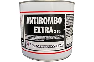 Antirombo Sottoscocca per Auto 2L, Masterbrico - Antirombo Insonorizzante e Protettivo Nero, Contro Ruggine, Vibrazioni e Abrasione - Applicazione a Pennello, Rullo o Spruzzo