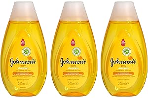 Johnson's Baby Shampoo 200 ml – Pure & Gentle Care – Pack of 3