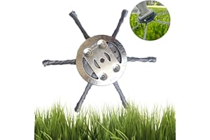 Ellxen Steel Wire Grass Trimmer Head - Garden Lawnmower Moss Grass Removal for Angle Grinder Grate Paint Grass Weeds Multifunction Tool (6 Head)
