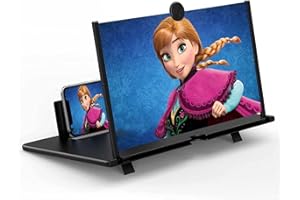 AiMeiteng Amplificador de Pantalla para Movil, 18 Pulgadas HD Lupa para Móvil, 3D Pantalla Aumento movil para Ver Películas y Videos, Lupa Pantalla Plegable para Todos los Smartphones