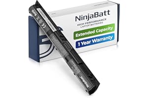 NinjaBatt Battery for HP 800049-001 K104 800050-001 KI04 800010-421 800009-421 15-AB150SA HSTNN-DB6T AB254SA HSTNN-LB6S AB271SA 800049-005 - High Performance [4 Cells/2200mAh/33Wh]