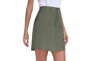 MoFiz Gonna da Golf Donna Gonna da Tennis con Pantaloncini e Tasche Estiva Asciugatura Rapida Gonna Sportiva per Golf Casual Lavoro