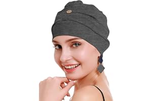 Osvyo Turbans chimio pour femme - Chapeau de perte de cheveux - Coton léger - Emballage scellé - Taille unique