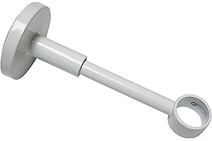 Gardinia 11268 Traeger für Gardinenstangen 1-läufig geschlossen, Serie Chicago, Durchmesser 20 mm, weiß