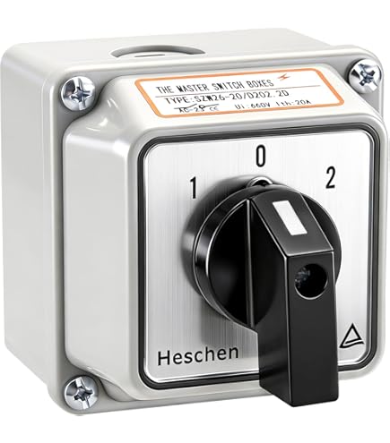 Heschen The Rotary Switch 125A 660VAC ON/OFF/ON 3 Position 3 Phase