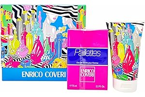 Enrico Coveri Confezione Regalo Donna Paillettes Profumo Donna Eau De Toilette Spray 75 ml E Crema Corpo Profumata 150 ml