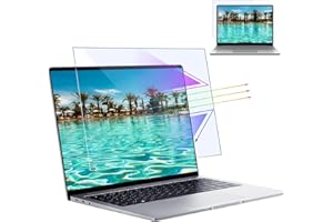 IPROKKO Lot de 2 Films de Protection D'écran Anti-Lumière Bleue Ordinateur Portable 15,6 Pouces 16:9, Film Antireflet pour Écran Haute Résolution pour HP/Dell/Acer/Lenovo/ThinkPad/Asus