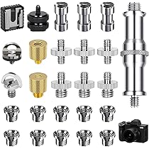 25 Viti Da 1/4 Di Pollice Per Fotocamera - Acciaio Inossidabile Per Treppiedi, Telescopi E Accessori - Foto 3