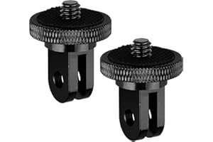 CHROMLIVES Adattatore per Treppiede Staffa per Fotocamera in Alluminio da 1/4-20 Adattatore per Montaggio Compatibile con GoPro Hero Sony Xiaomi Yi SJcam Action Camera e Altri Accessori Standard 1/4