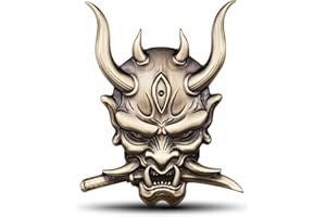 ‎ZXRSJBL ZXRSJBL 3D Auto Aufkleber Premium Warrior Metall Auto Seite Kotflügel hinten Kofferraum Schädel Emblem Abzeichen für jedes Fahrzeug LKW Auto Motorrad RV