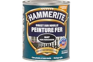 HAMMERITE FERRONNERIE MAT 0.25L NOIR
