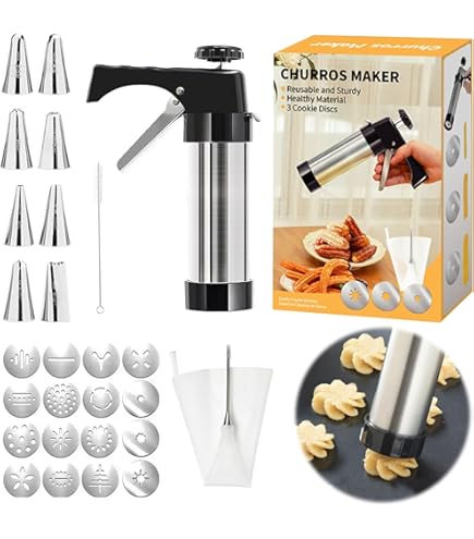 Pistolet à Pâtisserie Avec 8 Douilles Pour Macarons Et Biscuits Et Douilles Ref Nx8805 7
