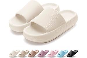 HEOAARG Cozislides Flip Flops for Men and Women, Non-Slip Bath Slippers, Cloud Soft Slippers, Summer Mules, Bathing Sandals, Flip Flops, Indoor/Outdoor Use