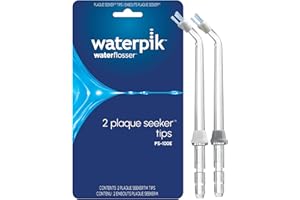 Waterpik Boquilla para Buscador de Placa, Boquilla de Repuesto para Limpiar Implantes, Coronas y Puentes; compatible con Irrigadores WP-450 o WP-100, Pack de 2 (PS-100E)