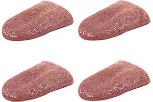 MAXQUU Four Pieces of Fake Tongues, Halloween Fake Tongues, Artificial Tongue Props with Elastic and Extendable Magician Fake Tongue Toys, Fake Tongue Props for Pranks, Halloween, April Fools' Day