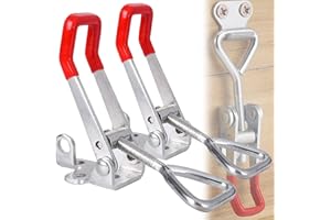 MINGZE 2pcs Abrazadera de palanca Pestillo 4003, Herramienta para trabajo pesado de la mano del lanzamiento rápido del metal Capacidad de retención de cierre de puerta Tipo 600kg