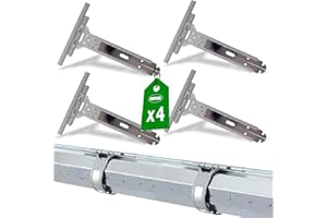 Amig - Sangle pour volet roulant - Acier inoxydable et polyamide gris- 150 mm - Résistante à la corrosion -Améliore la stabilité et la durabilité des volets - 4 unités par sachet-Installation facile