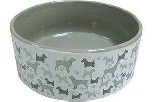 Arquivet Comedero, Bebedero para Perro o Gato - Recipiente Comida para Mascotas - Plato alimentador de cerámica para Perros y Gatos - Cuenco para Perros y Gatos - 20 cm