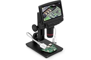 Andonstar ADSM301 260X Magnification USB Lab Digital Microscope with 5'' 1080P HD Display, Handheld Tool for Coin Collection, SMT PCB Soldering and Watch Repair