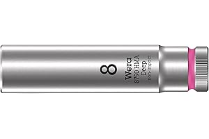 WERA-05004505001-8790 HMA Deep 8,0 - Llave de vaso larga con arrastre de 1/4"