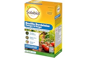 SOLABIOL Bouillie Bordelaise - 800g - 128L De Solution - Fongicide Polyvalent - Traitement Préventif & Traditionnel - Mildiou Tavelure Cloque Du Pêcher - Coloration Bleue SOBB20800