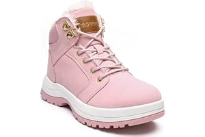 visionreast Ciepłe buty zimowe z podszewką, unisex, wodoszczelne, buty trekkingowe, buty zimowe, dla mężczyzn i kobiet, antypoślizgowe, sznurowane, do aktywności na świeżym powietrzu