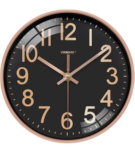 Unity Orologio da parete, Fradley, Silenzioso, Moderno, Nero