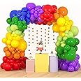 Balloon Arch Garland Kit, 151PCS Colorful Birthday Decorations Pastel Balloons for Boys Girls Kids Rainbow Birthday Party, Baby Shower, Wedding Anniversary, Carnival Party Supplies