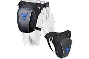 MIGHTYDUTY Leg Bag Motorcycle Thigh Waist Fanny Pack Drop Leg Bag for Men Women Cycling Riding Travel Outdoors Motorbike Blue