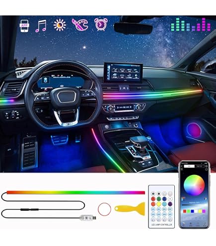1 to 4 RGB LED Fiber Optic Ambient Lighting For Car 1 to 4 RGB LED Fiber Optic Ambient Lighting For Car