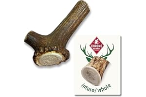 ChronoBalance-L Corno di Cervo per Cani, Confezione da 1, 100% Naturale, Pezzi Interi, Cura Dentale, Giocattolo per Cani, Ricco di Minerali e Nutrienti, Lunga Durata