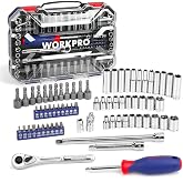 WORKPRO WP202522 1/4'&rsquo; Metrik/İn&ccedil; 70 Par&ccedil;a Cr-V Profesyonel Lokma Takımı