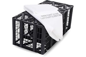 NOVECRAFTO Soakaway Crate 192L with Non Woven Geotextile Membrane – Heavy Duty Plastic Modular Ground Stabilisation Soakaway Drainage Kit - Prevents Waterlogging & Soil Movement - Ideal for DIY or Trade Use