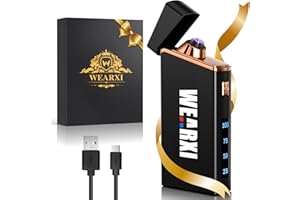 ‎WEARXI WEARXI Geschenke für Männer, Feuerzeug Elektrisch, Weihnachten Geschenke, Geburtstagsgeschenk für Männer, Männergeschenke, Geschenke für Papa, Weihnachten Papa Geschenk, Camping Gadgets