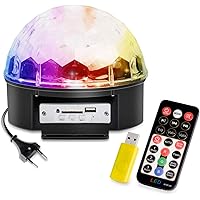 LED Discokugel Party Licht Partybeleuchtung, Chenci Stimmungslicht 9 Farbe 4 Steuermodi Disco Glühbirne sprachsteuerte…