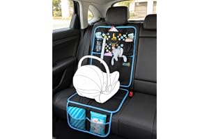 HECKBO Bilstolsdyna för barn – baby djur mamma – ISOFIX lämpligt underlag, sittskydd för att skydda dina bilsäten lämplig för
