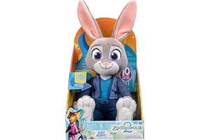 Disney’s Zootropolis 2 14” Feature Plush Judy Hopps - 10+ Sounds and Phrases - Plush Toys for Kids and Preschoolers - Suitable for Ages 3 +
