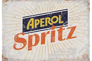 Hongxin Aperol Spritz Vintage Métallique Blechschild pour Zuhause, Bar, Kneipe, Garage, Dekoration, Geschenke, Band, Bier, Eier, Kaffee, Supermarkt, Bauer