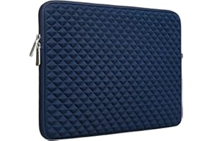 RAINYEAR MAKE LIFE EASIER 15 pollici Laptop Sleeve Custodia protettiva imbottita antiurto compatibile con MacBook Air M2 M3 M4 da 15 pollici, MacBook Pro A1707 1990 da 15,4 pollici, 15 pollici Surface 3/4(Blu Navy)