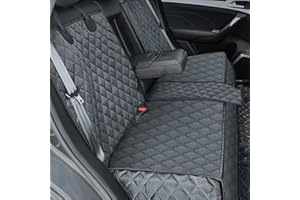 ANOSOSPECIAL Grauer Hunde-Autositzbezug für Rücksitz, Haustierfreundlich und wasserdicht, universelle Passform, Innenschutz für Auto, Van, SUV – ideal für Kinder und Haustiere