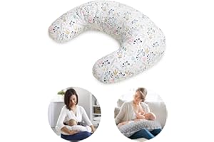 BABYTOOLS Cuscino Allattamento (Certificato OEKO-TEX® e Made in EU) - Cuscino Allattamento e Gravidanza con Federa in 100% Cotone, Sfoderabile e Lavabile