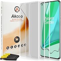 AOKUMA Vetro Temperato Per Oneplus 9/9R/9RT (2 Pezzi) – Durezza 9H, 0,26 Mm, Anti-impronta, Garanzia A Vita