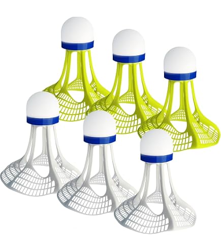 Binnan 4 Pièces Volants Badminton LED Lumineux - Pour Intérieur Et Extérieur De Nuit