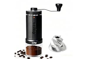 Ceving Premier Moulin à Café Manuel au Monde avec Grande Capacité de 60g et 40 Réglages Externes, Meule Acier Inox en Haute Précision pour Espresso, Aeropress, Moka, French Press, Idée Cadeau Original